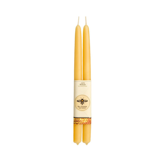 100% Beeswax Taper Candles by Big Dipper Waxworks - Alder & Alouette