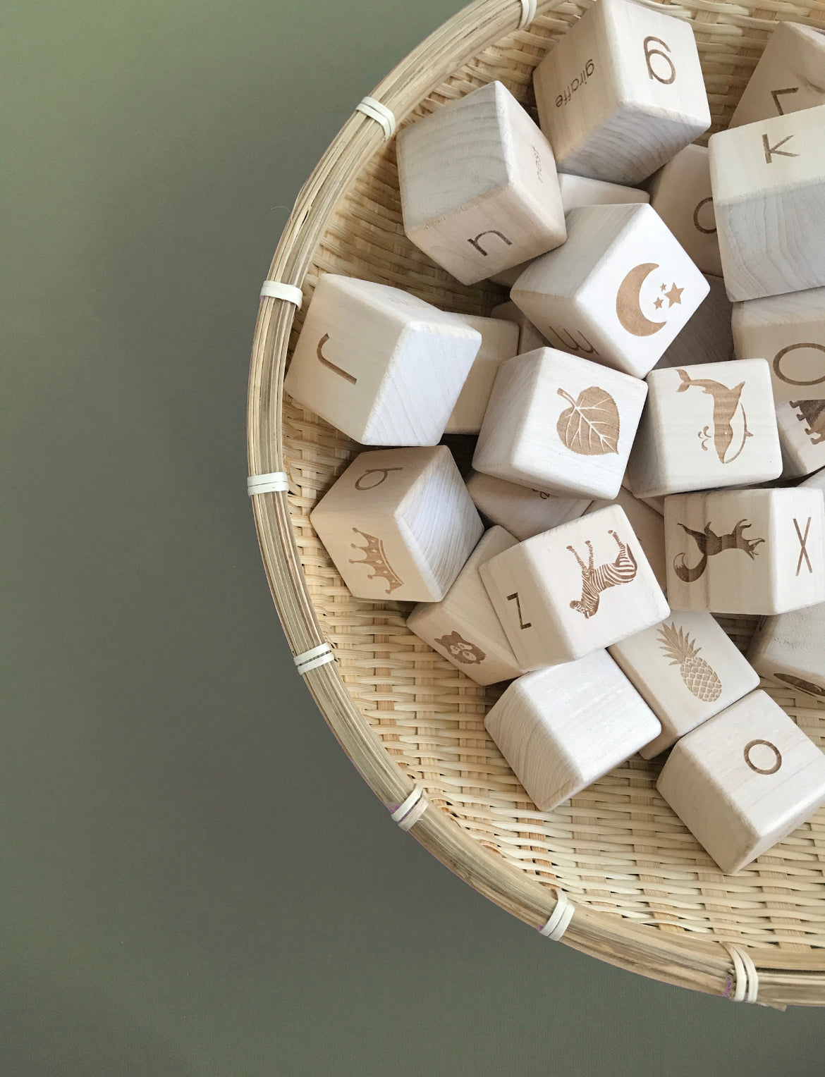 SABO Wooden Alphabet Blocks by Ukrainian Artisans - Alder & Alouette