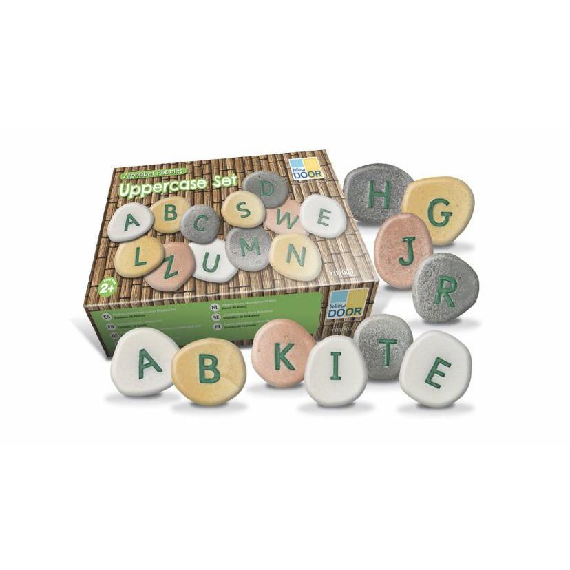Alphabet Pebbles, Uppercase Set of Sensory Stones - Alder & Alouette