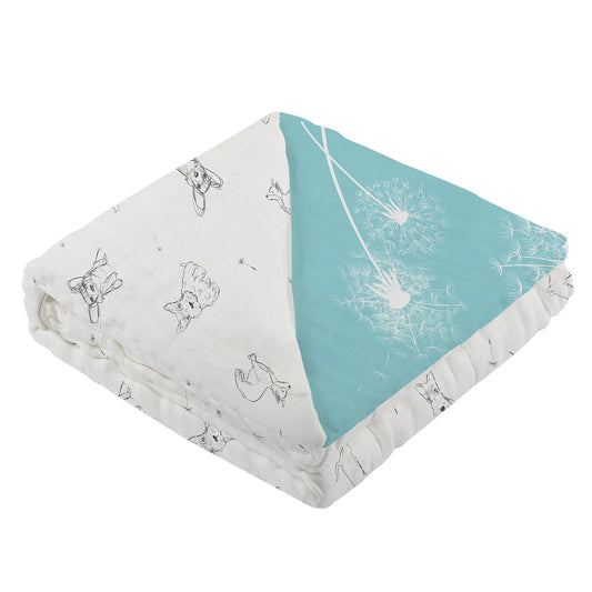Baby Blanket Quilt, Four-Layers Bamboo Muslin Quilt - Alder & Alouette