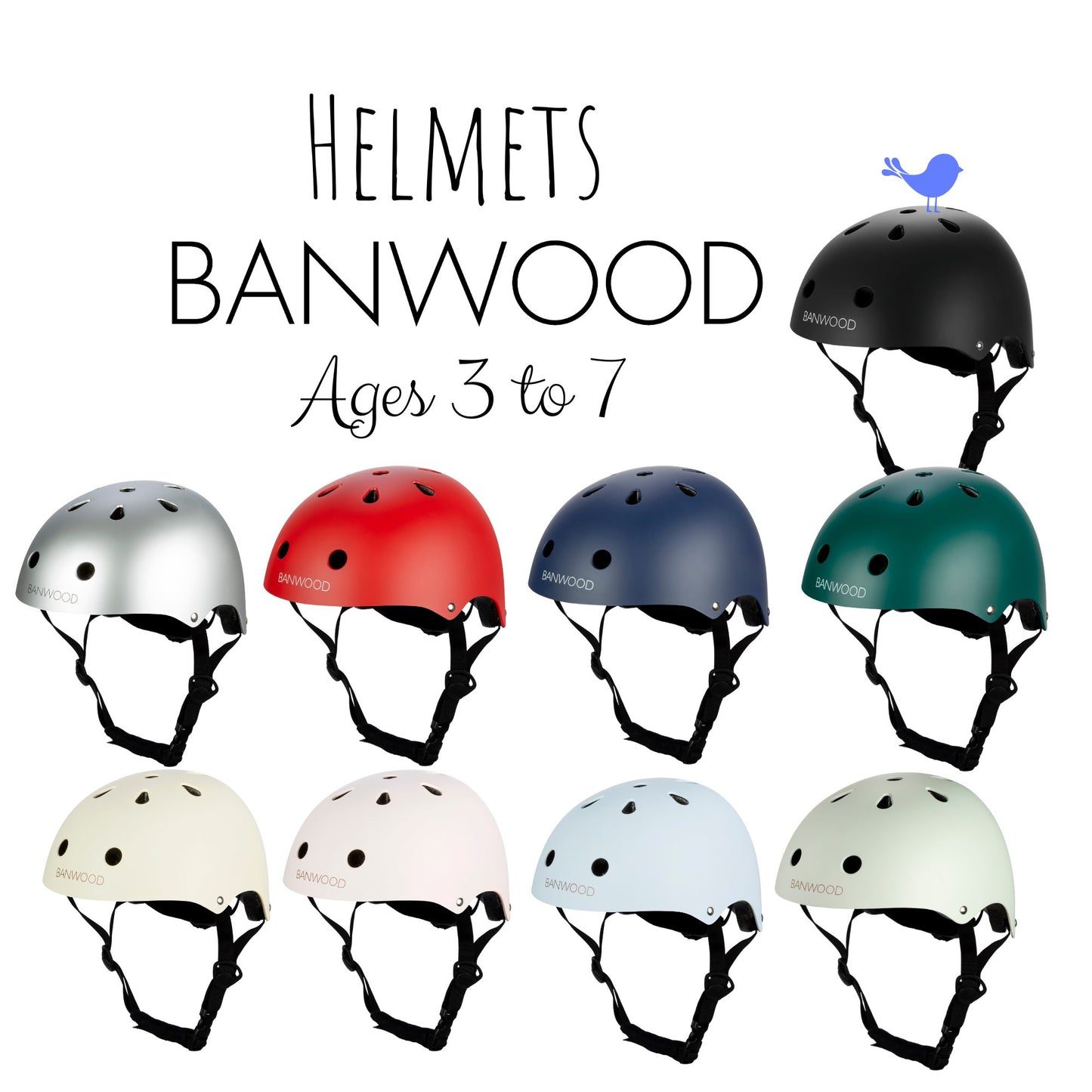 Banwood Classic Bike Helmet for Children Bike Helmet - Alder & Alouette