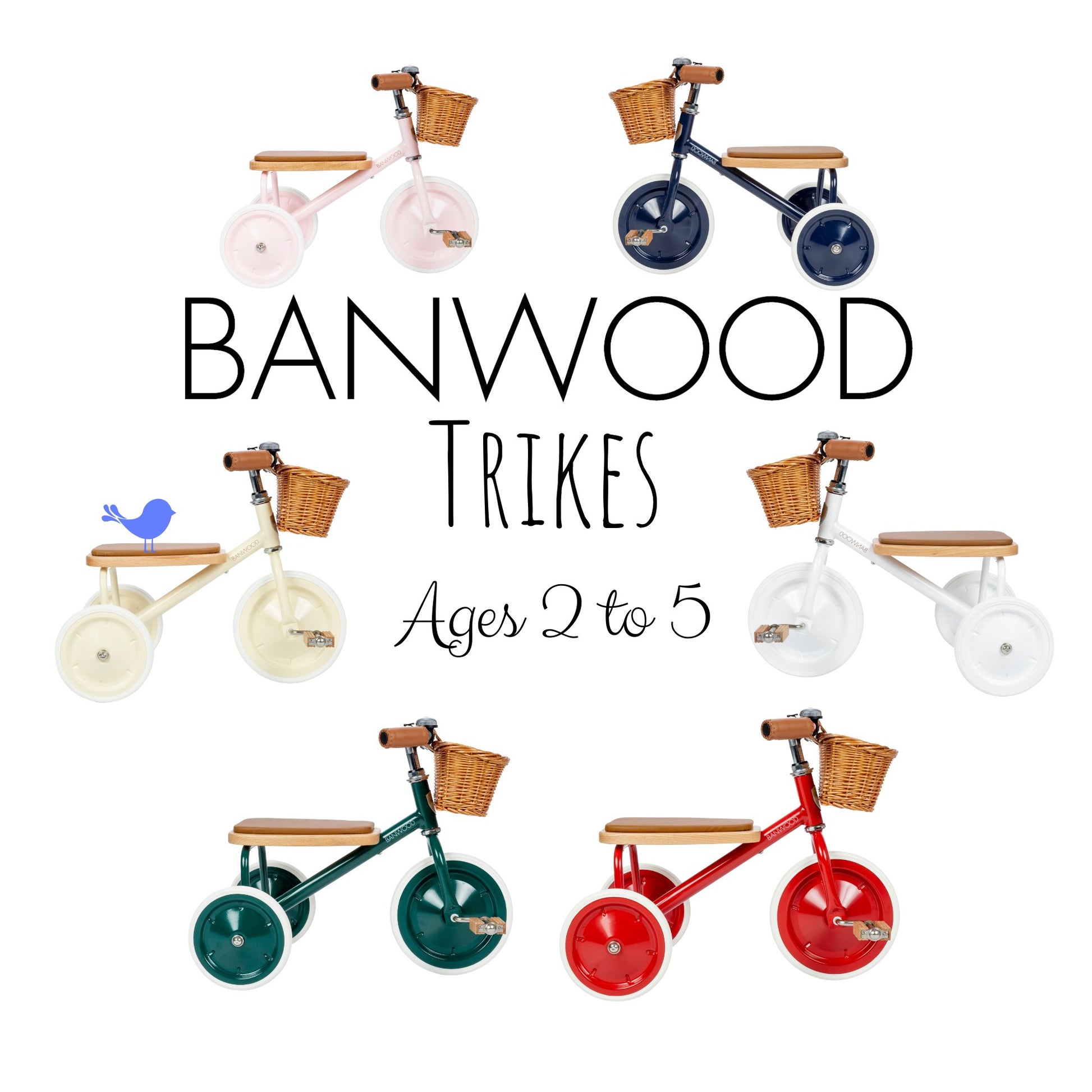 BANWOOD Trike in Multiple Colors Riding Toys - Alder & Alouette