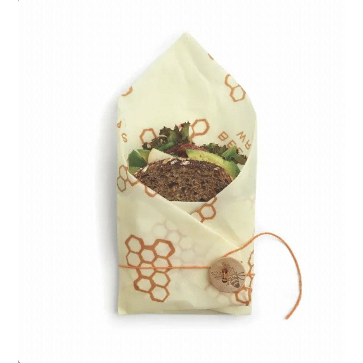 Sandwich Beeswax Wrap, Honeycomb Print Wax Wrap - Alder & Alouette
