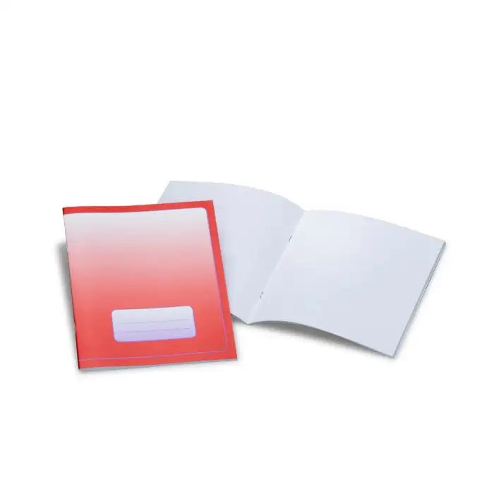 Blank Small Exercise Book (6.3”x8.3”), Red- Alder & Alouette 
