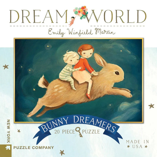 Bunny Dreamers a Dream World Puzzle by Emily Winfield Martin, 20 Pieces