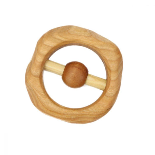 Cherry Wood Baby Rattle, Heirloom Quality  - Alder & Alouette