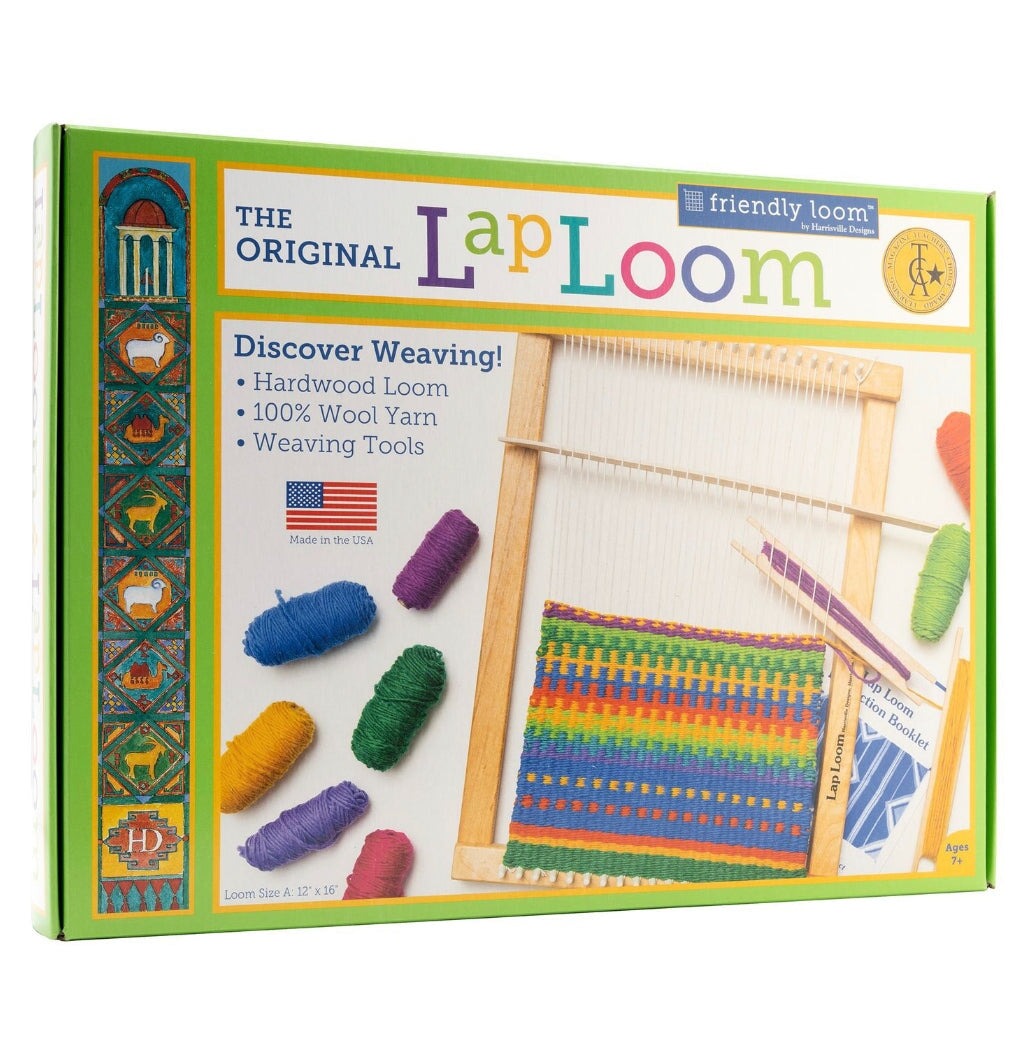 Children’s Loom | Beginner’s Loom | Lap Loom A - 12" x 16" Weaving - Alder & Alouette