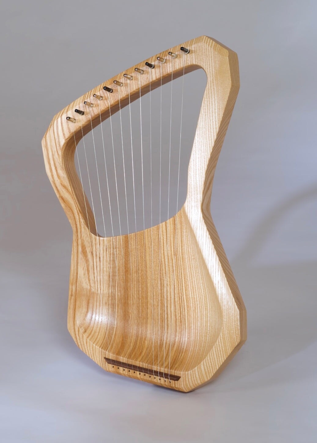 Choroi 12 String Childrens Lyre Ash Wood, Tunes to Pentatonic or Diatonic Lyre - Alder & Alouette