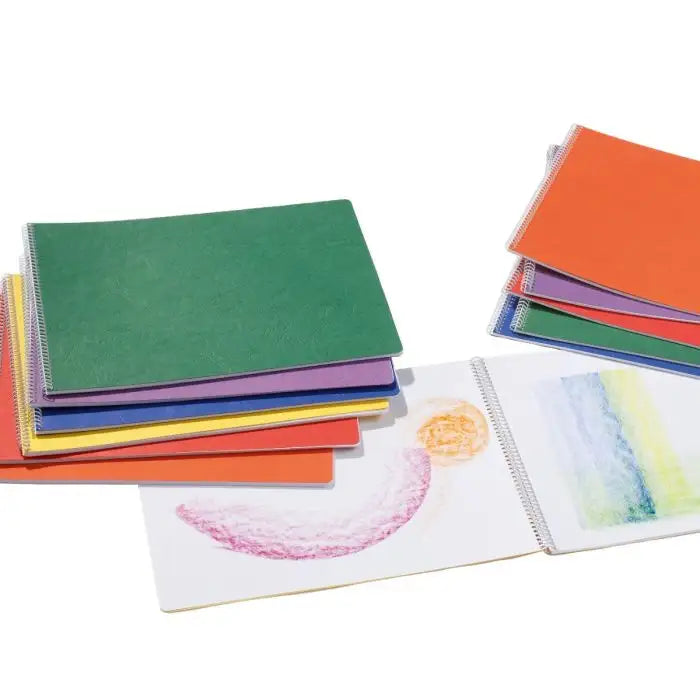 Classic Main Lesson Book - Blank, Assorted Colors, Landscape Spiral (w/ Onion Skin) 12.6” x 9.45" Blank Main Lesson Book - Alder & Alouette