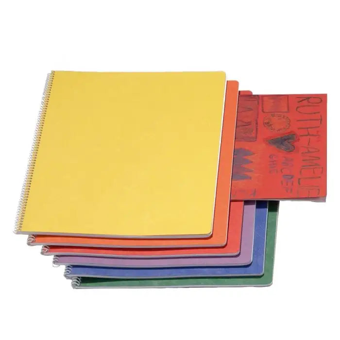 Classic Main Lesson Book - Blank, Assorted Colors, Portrait, Spiral (w/ Onion Skin) 9.45" x 12.6” Blank Main Lesson Book - Alder & Alouette