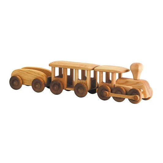 Debresk Wooden Toy Train with Wagons Wooden Toys - Alder & Alouette