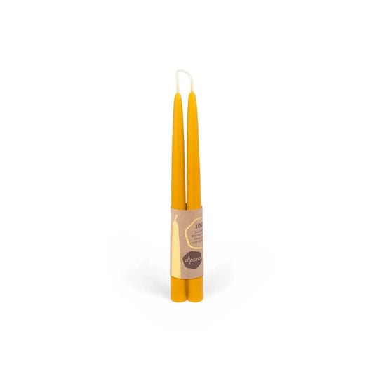 Dipam Beeswax Taper Candles, Hand Dipped - Alder & Alouette