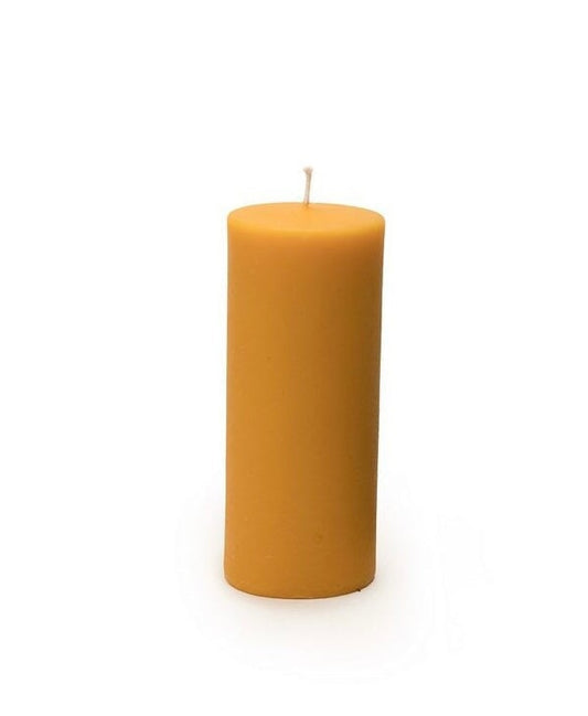 Dipam Beeswax Pillar Candle 5.5 inches tall 2 inches wide