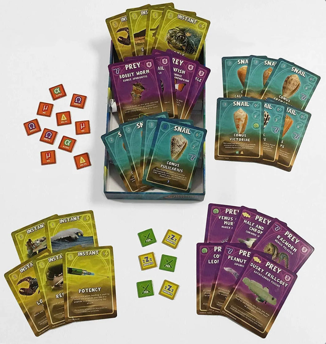Educational Game | Killer Snails, Assassins of the Sea | Science Game | Ages 12+ years and older Card Games - Alder & Alouette