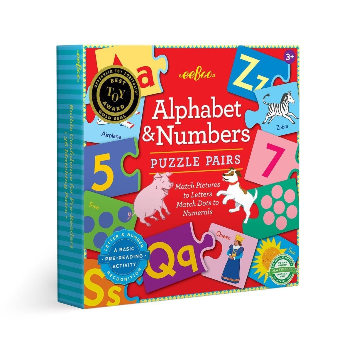 Alphabet-Numbers Puzzle Pairs | Educational Game - Alder & Alouette