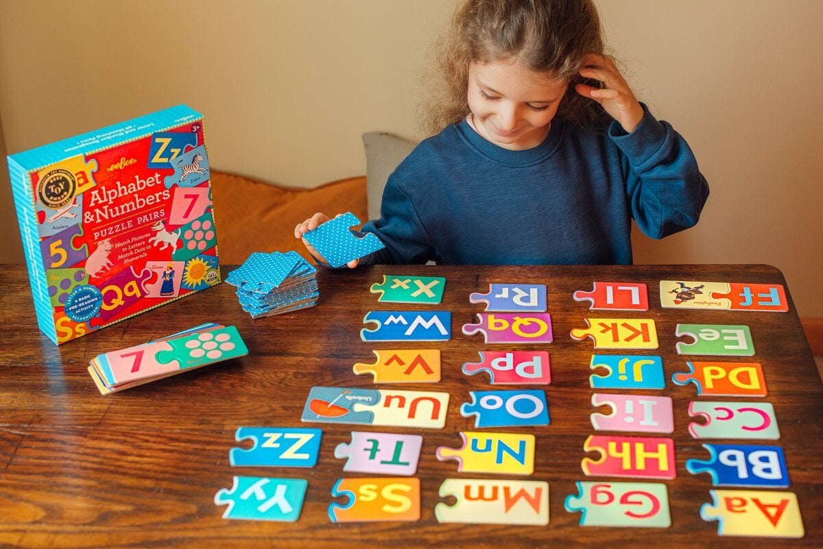 Alphabet-Numbers Puzzle Pairs | Educational Game - Alder & Alouette