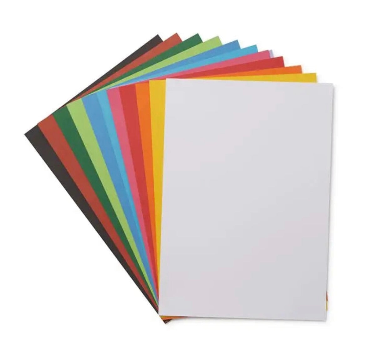 English Cardboard 12.8x19.7", 100 sheets, 11 colors - Alder & Alouette