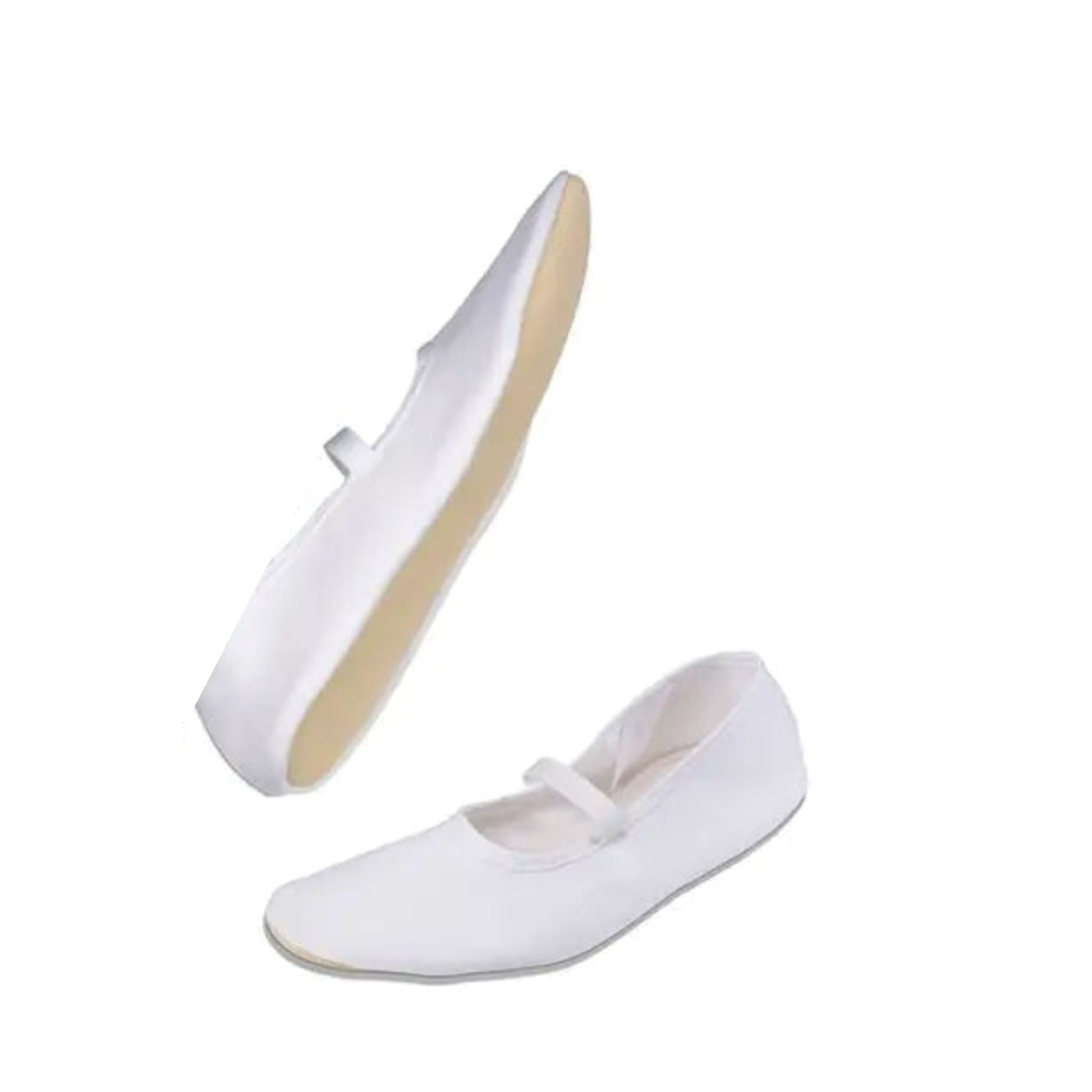 Eurythmy Shoes, White Slippers - Alder & Alouette