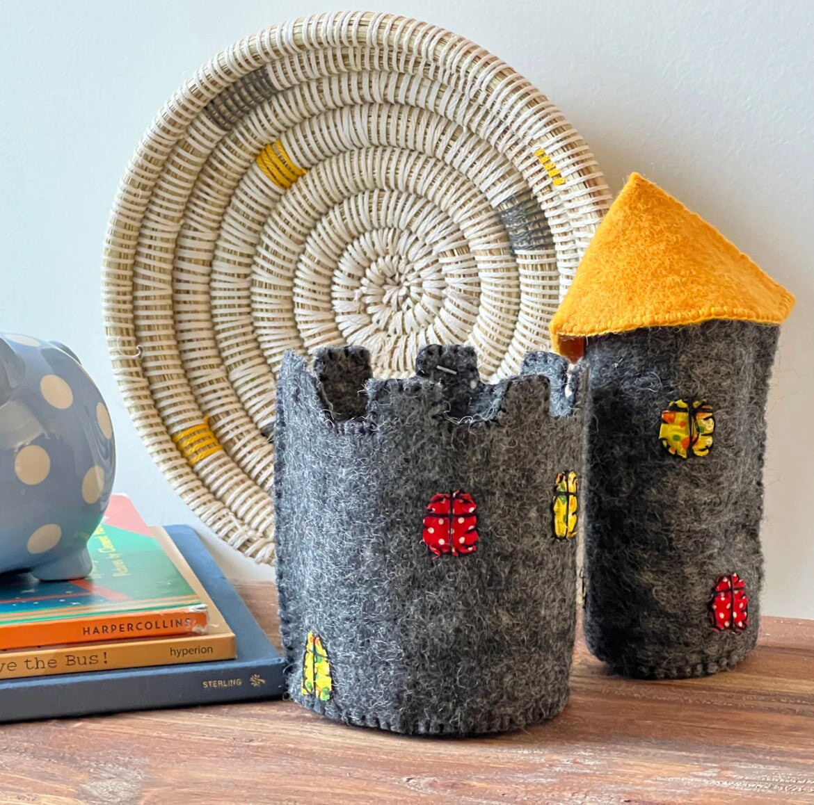 Felted Wool Castle and Tower | Wool Toys | Pretend Play Children’s Decor - Alder & Alouette