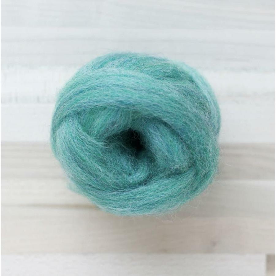 Merino Wool Roving for Felting - 1 Ounce Mint