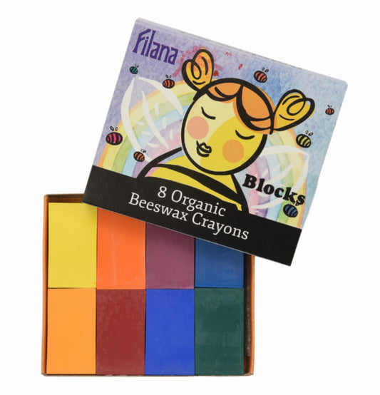 Filana Block Crayons Organic Beeswax — Rainbow, Standard and Classic Sets Beeswax crayons - Alder & Alouette