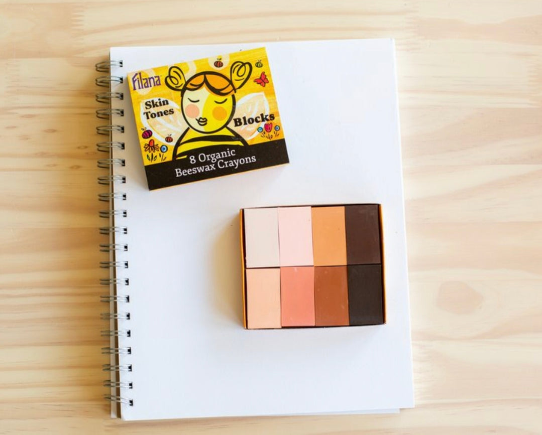 Filana Skin Tone Block Crayons, Organic Beeswax Beeswax crayons - Alder & Alouette