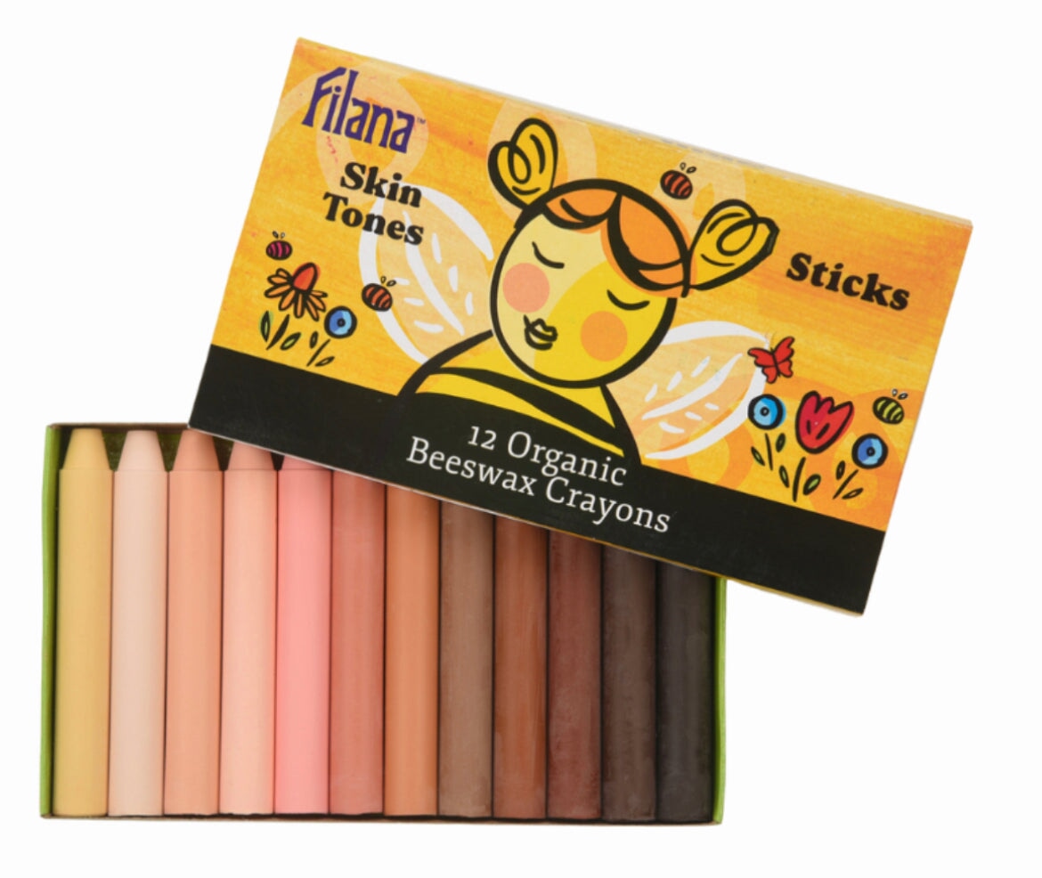 Filana Skin Tone Crayons — Organic Beeswax Stick Crayons