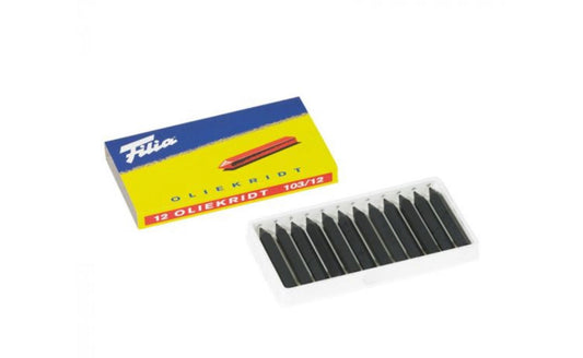 Filia Hard Oil Crayons, 12 Black - Alder & Alouette