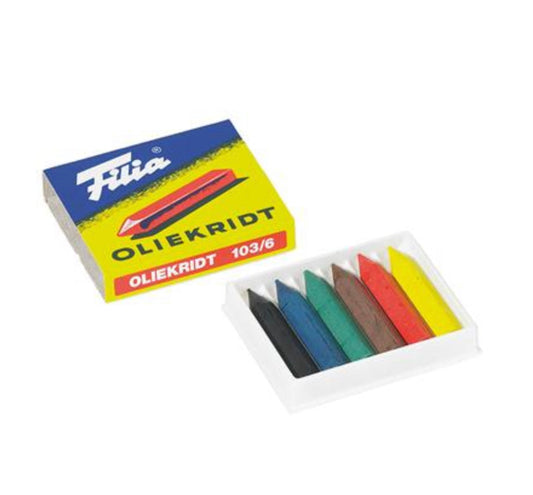 Filia Oil Crayons, 6 Assorted Colors - Alder & Alouette