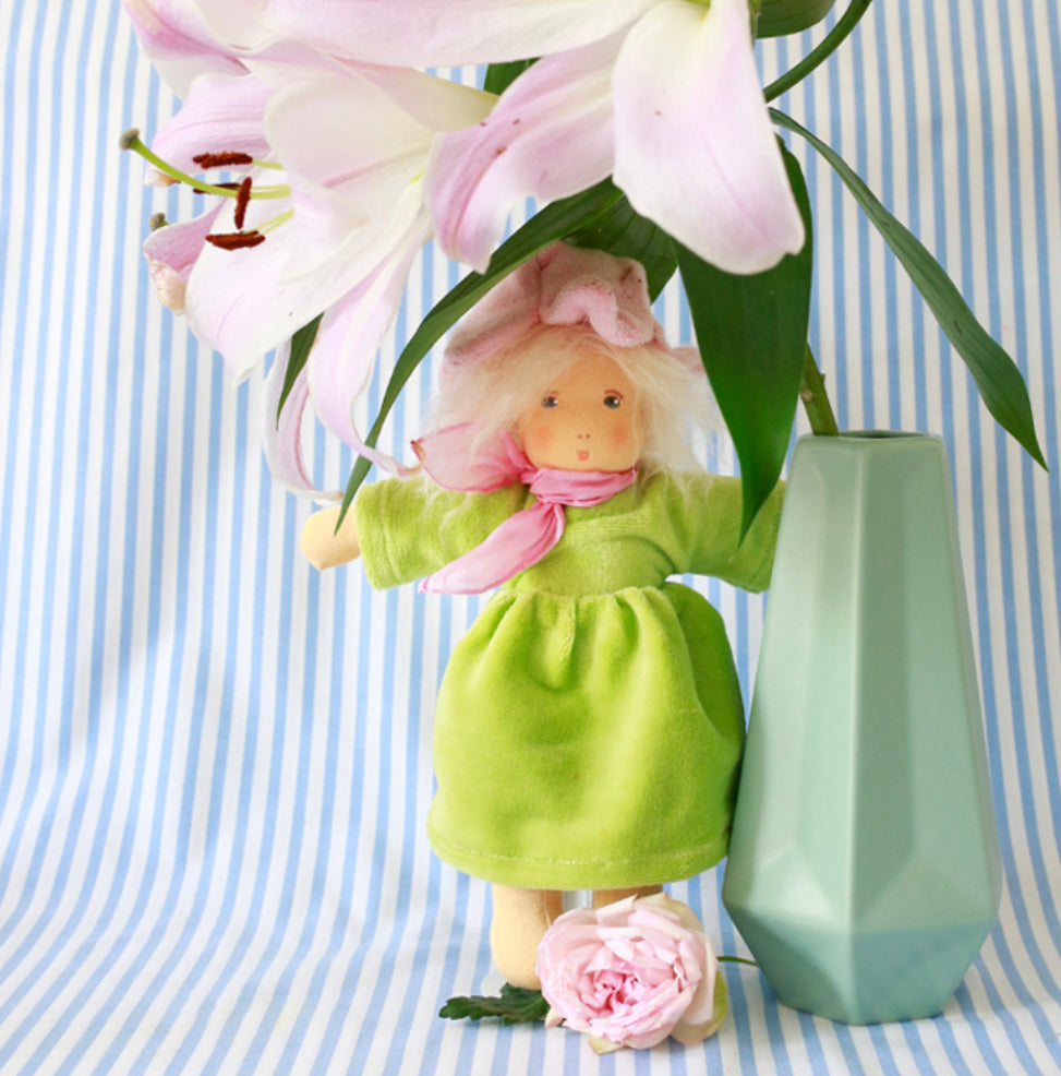 Flower Doll, Pink Peony Flower Doll - Alder & Alouette
