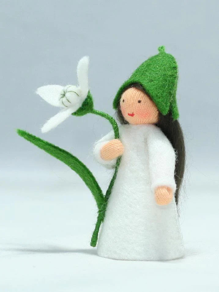 Flower Fairy Doll - Snowdrop Flower fairies - Alder & Alouette