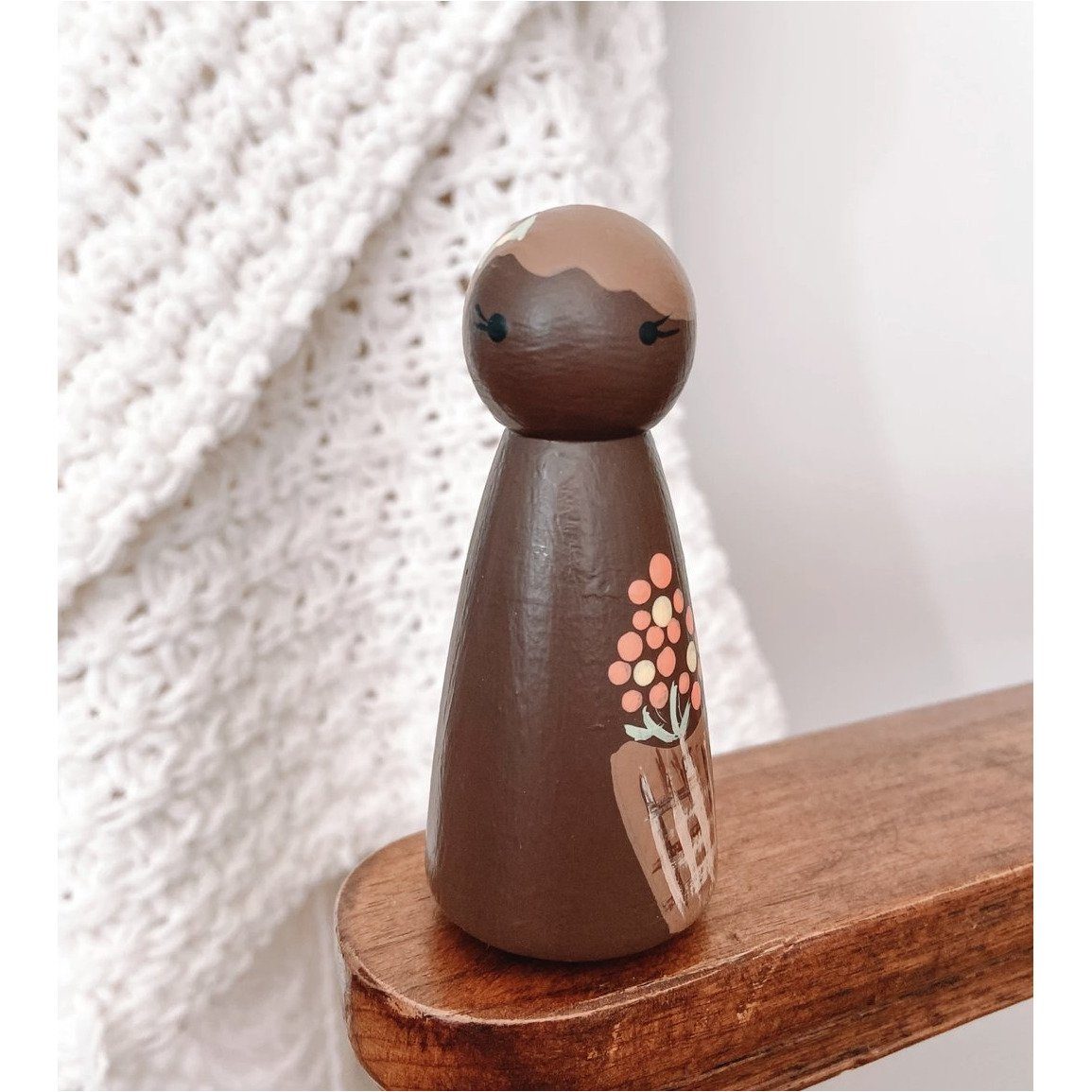 Hand Painted Wooden Peg Dolls | Dollhouse Doll - Alder & Alouette