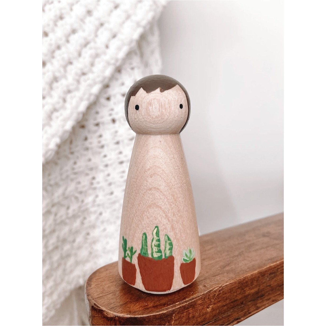 Hand Painted Wooden Peg Dolls - Alder & Alouette