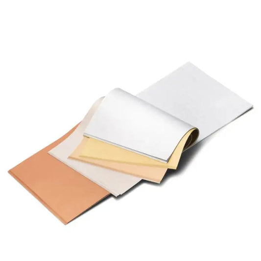 Japanese Silk Paper Block (6.3”x6.3”), 120 Sheets, 5 Metallic Craft Paper - Alder & Alouette