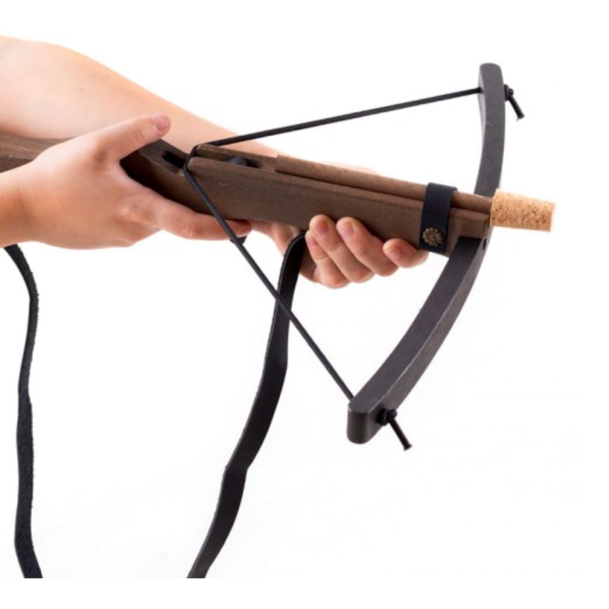Kalid Medieval Toy Crossbow with Quiver & 5 Cork Arrows Medieval Crossbow - Alder & Alouette