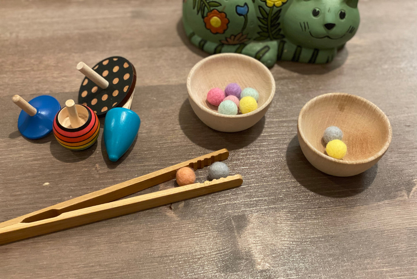 Lil’ Wooden Bowls Sorting Toy | Educational Toy - Alder & Alouette