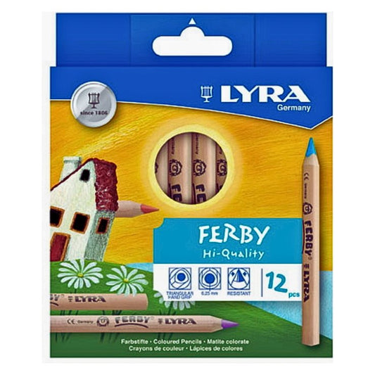 Lyra Ferby, Triangular, Unlacquered, Color Pencils - Alder & Alouette