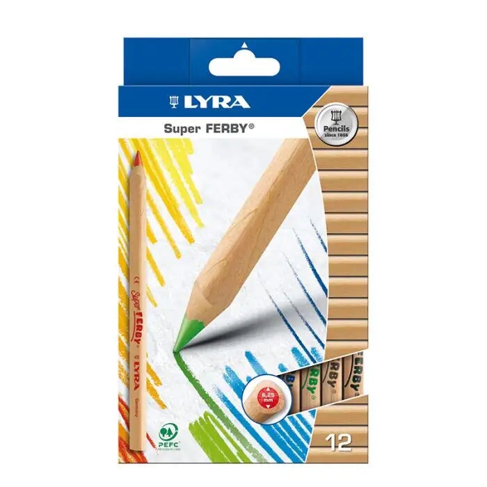 Lyra Super Ferby Colored Pencils, 6 or 12-Count Colored Pencils - Alder & Alouette