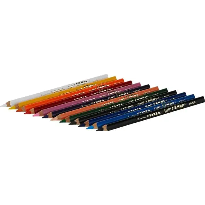 Lyra Super Ferby Lacquered Pencils, 6 or 12 Count, Box Colored Pencils - Alder & Alouette