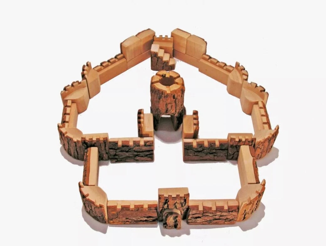 Magic Wood Castle Blocks, Castle Tree Blocks - Alder & Alouette