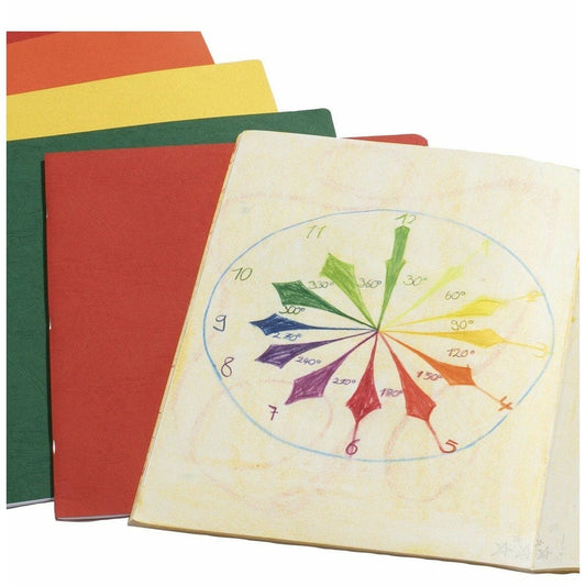 Large Main Lesson Book - Blank, Assorted Colors, Portrait (No Onionskin) 12.6” x 14.96”