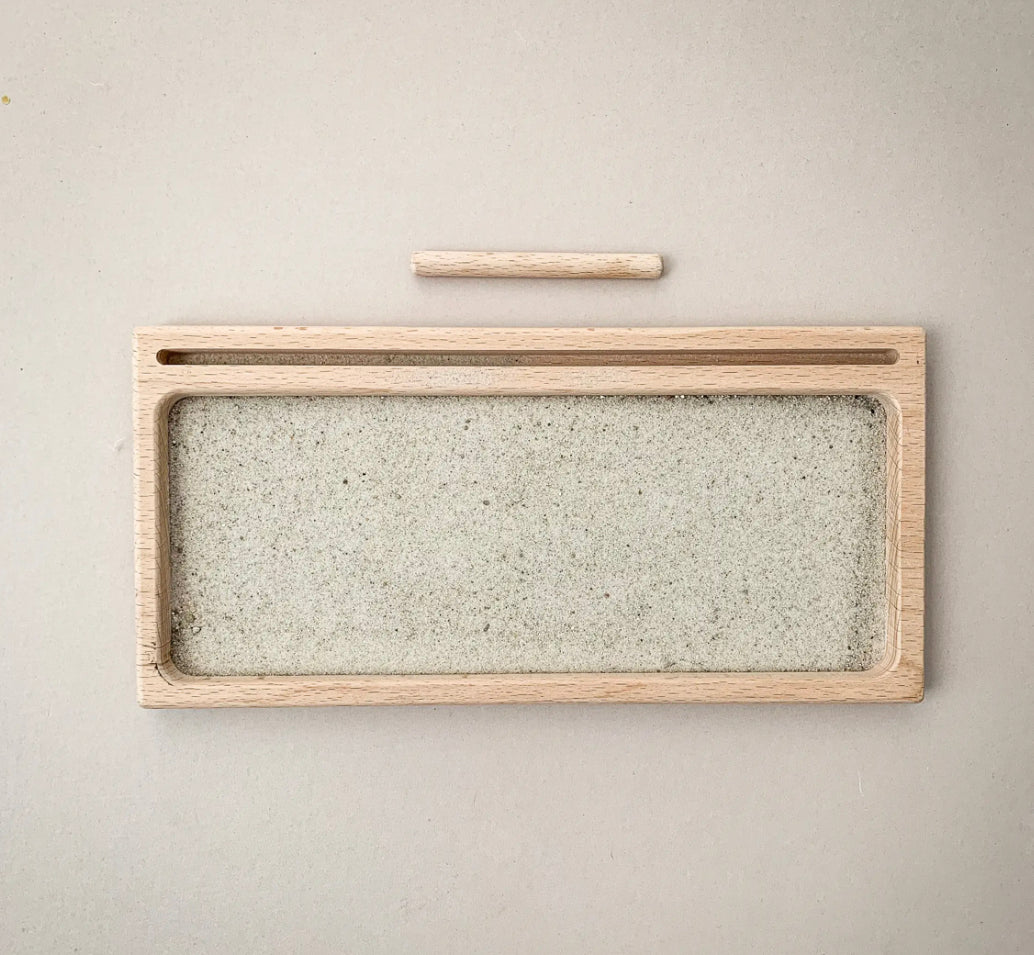 Montessori Sand Writing Tray - Alder & Alouette