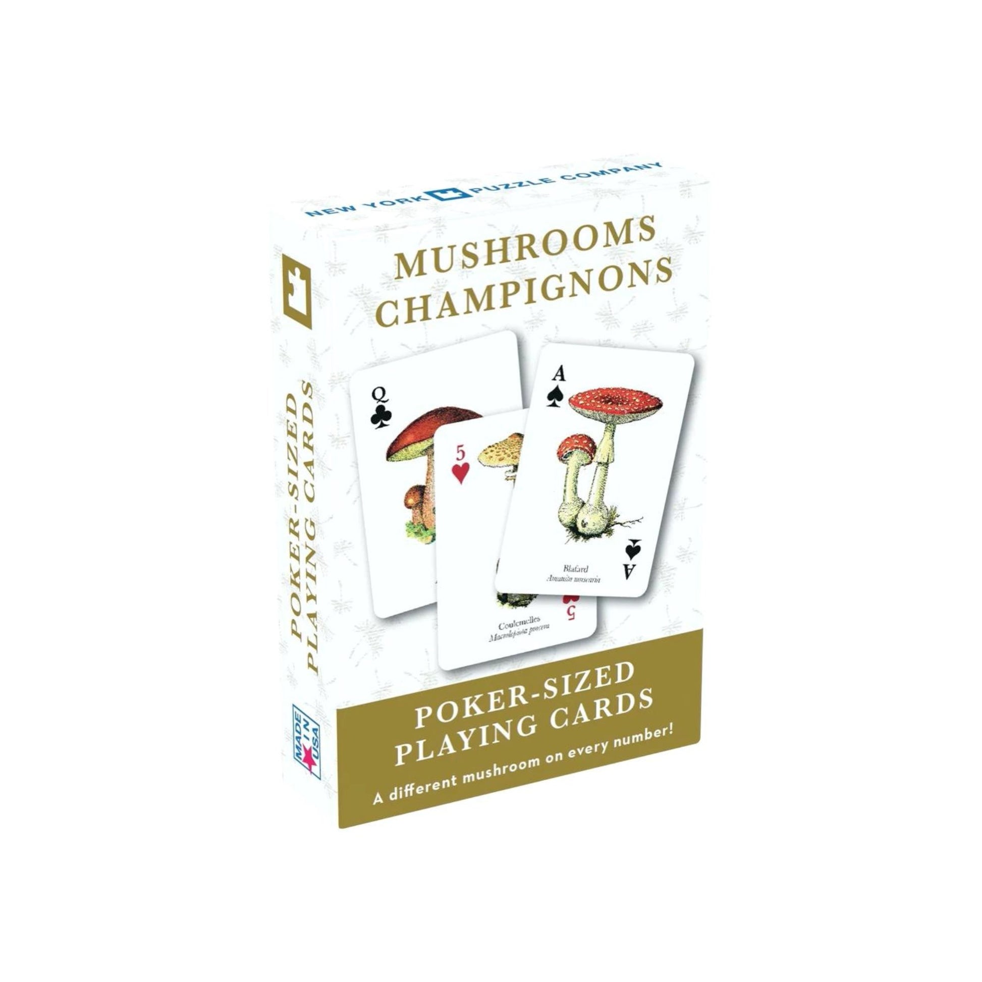 Mushrooms (Champignons) Art Illustrated Playing Cards Playing Cards - Alder & Alouette