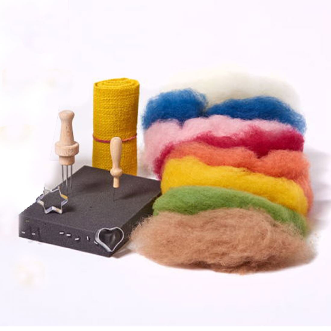 Filges Needle Felting Starter Kit with Organic Fairytale Wool - Alder & Alouette
