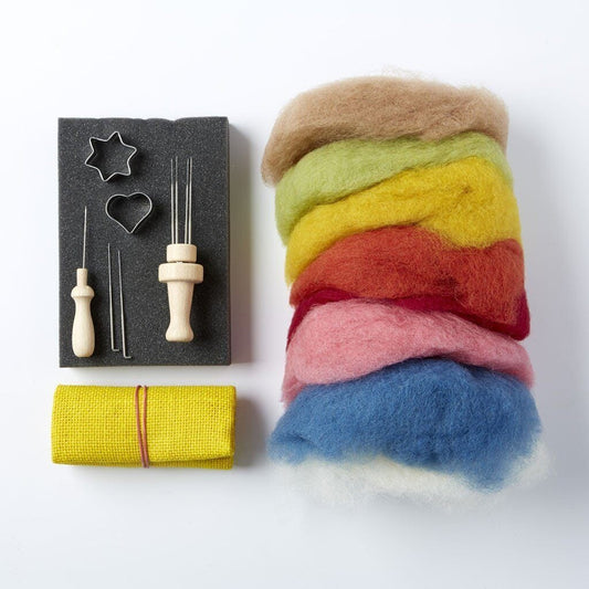 Filges Needle Felting Kit, with Organic Bioland Wool - Alder & Alouette