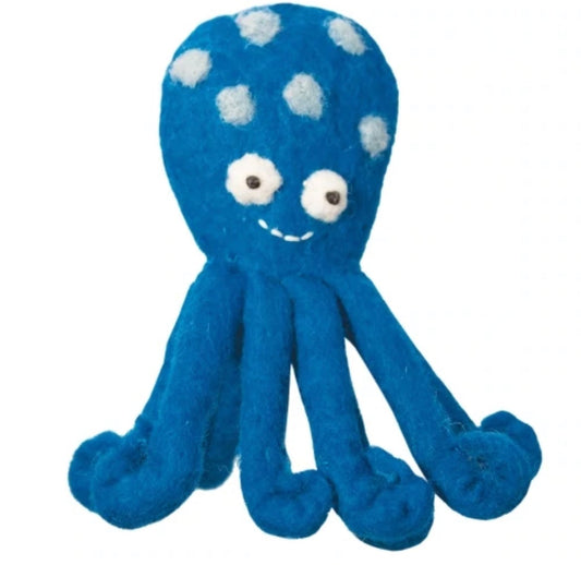 Octopus Finger Puppet | Wool Puppet | Natural Toy - Alder & Alouette