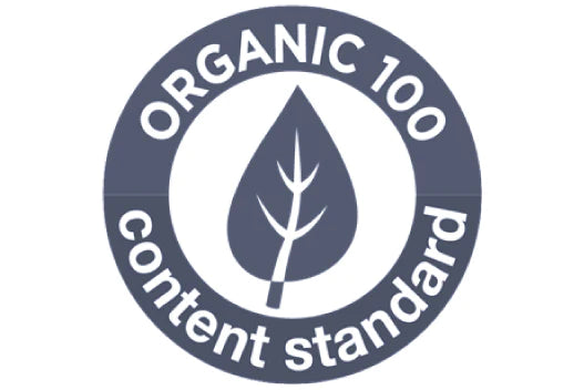 Organic 100 Content Standard label for Tikiri Organic Baby Teether & Toy - Alder & Alouette