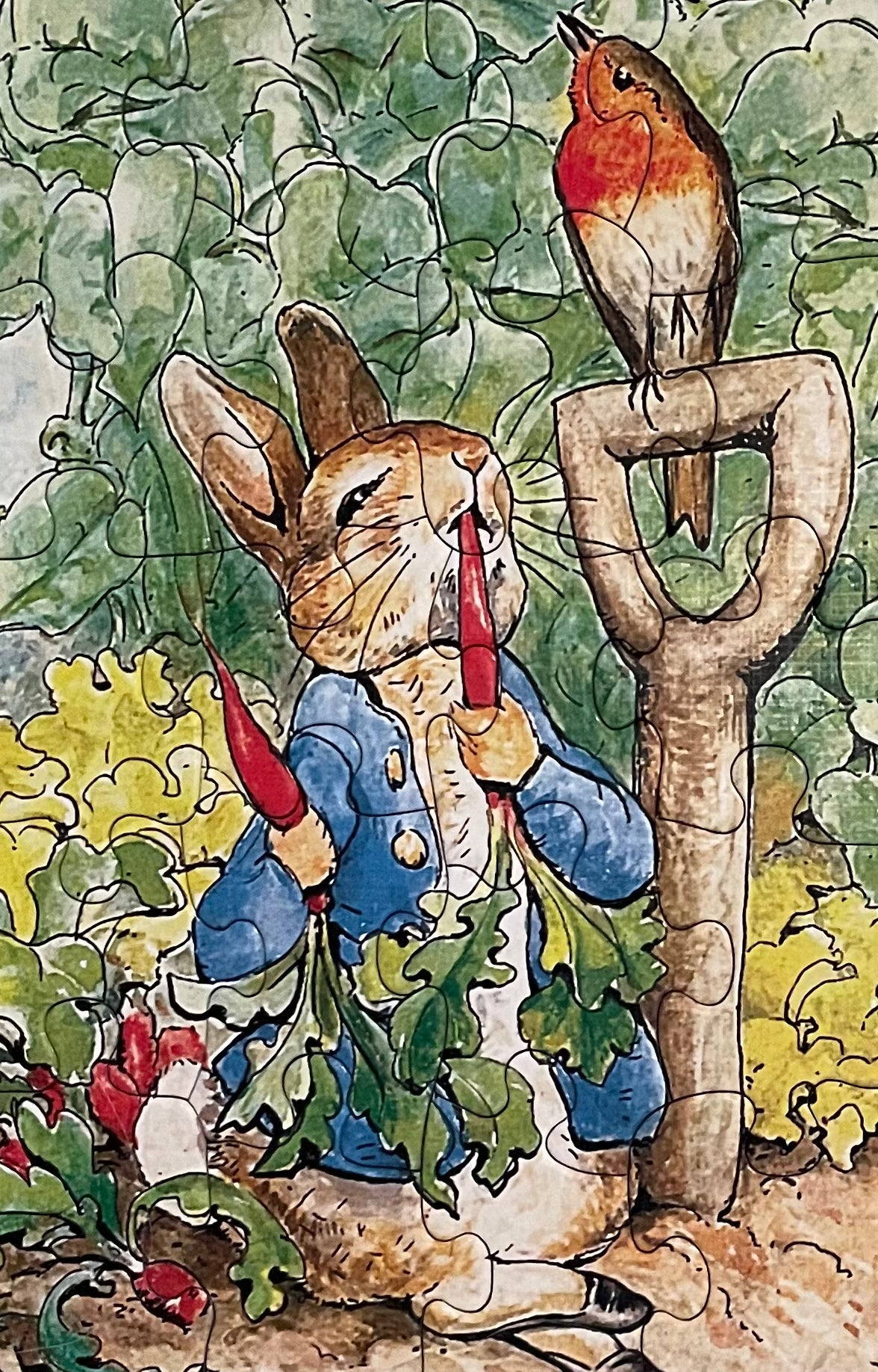 Peter Rabbit Puzzle, a Beatrix Potter Illustration, 20 Pieces Childrens Puzzles - Alder & Alouette