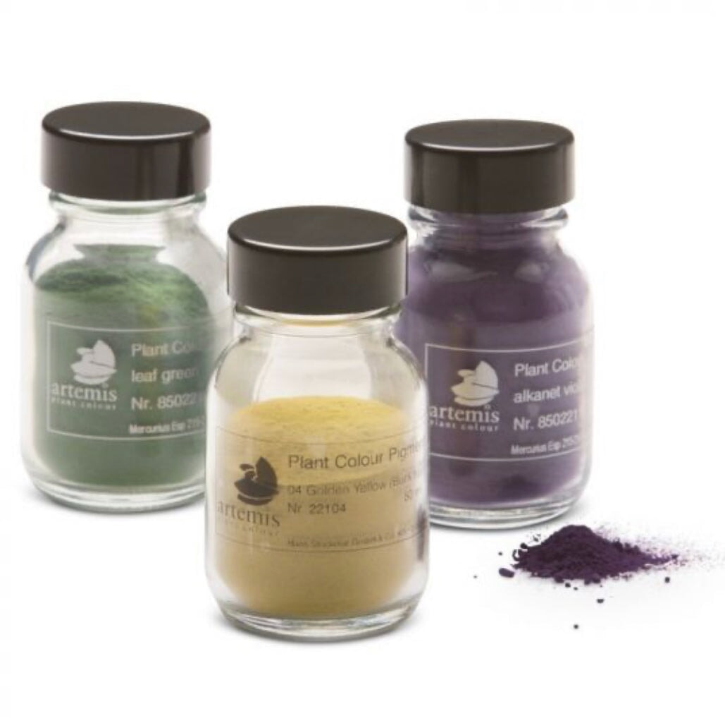 Plant Pigment Powder - Artemis, 50 mL Bottle Watercolor Paint Pigment - Alder & Alouette