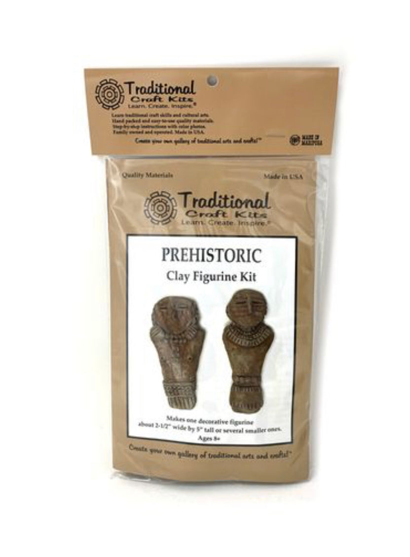 Prehistoric Clay Figurine Kit | Beginner’s Clay Kit Prehistoric Art Traditional Craft Kits | Alder & Alouette